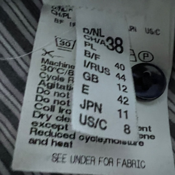 Gerry Weber Women’s Black White Striped Office Siren Button Down Blouse 38 - Picture 9 of 11